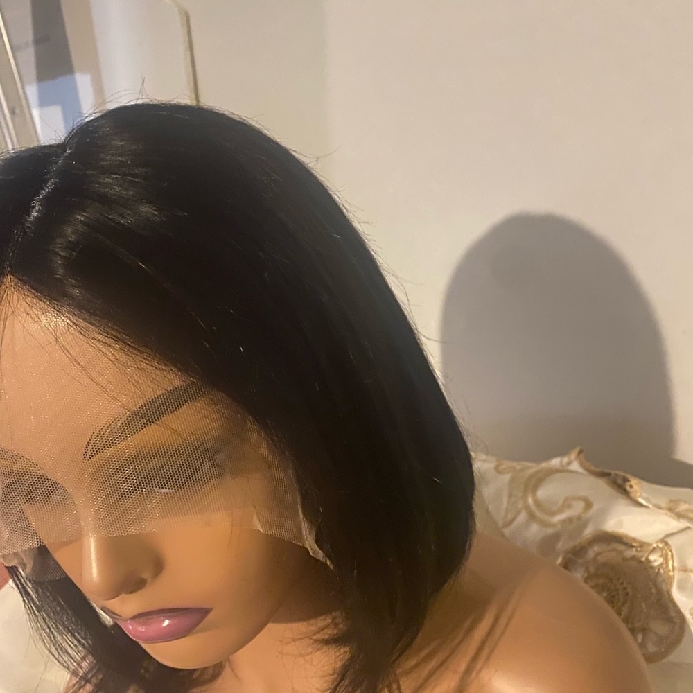 Wig 100% human for sale, short bob wig wig lace front human hair wigs for women. - Picture 15 of 15